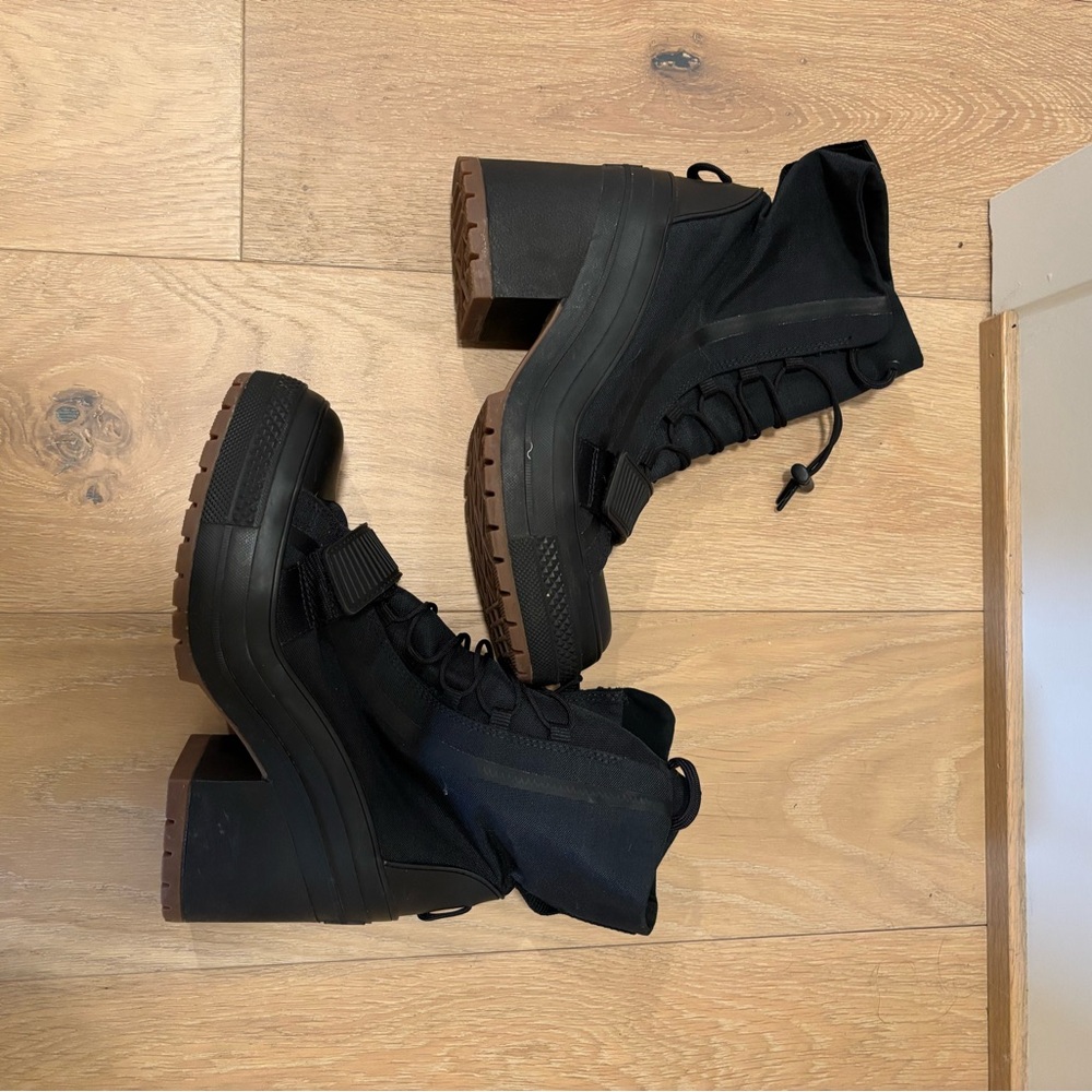 Converse Black Platform Boots
